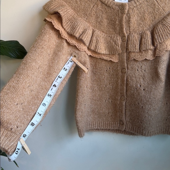Zara Camel Ruffle Cardigan - Picture 11 of 12